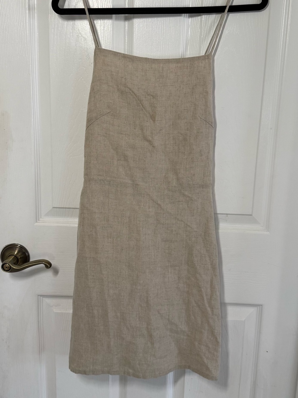 Open Back Linen Mini Dress - Picture 2 of 8